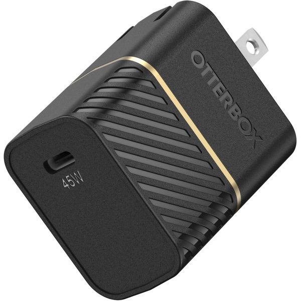 Fast Charge Premium Wall Charger – 45W Black Shimmer | OtterBox Wall Charging