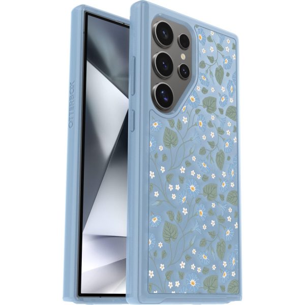 Galaxy S24 Ultra Symmetry Series Clear Case Dawn Floral (Blue) | OtterBox Samsung