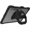 iPad (7th, 8th, and 9th gen) Unlimited Series Case with Kickstand and Hand Strap + Screen Protector Black Crystal (Clear/Black) | OtterBox iPad Cases