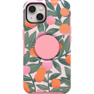 iPhone 13 Otter + Pop Symmetry Series Case Stay Peachy (Pink Graphic) | OtterBox Apple iPhone