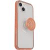 iPhone 13 Otter + Pop Symmetry Series Clear Case Melondramatic (Clear / Orange) | OtterBox Apple iPhone