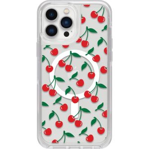 iPhone 13 Pro Max and iPhone 12 Pro Max Symmetry Series Clear for MagSafe Case Cherry On Top (Red / Clear) | OtterBox Apple iPhone