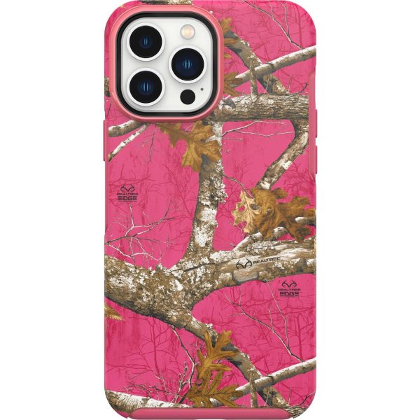 iPhone 13 Pro Max and iPhone 12 Pro Max Symmetry Series for MagSafe Case Realtree Flamingo Pink (Camo Graphic) | OtterBox Apple iPhone