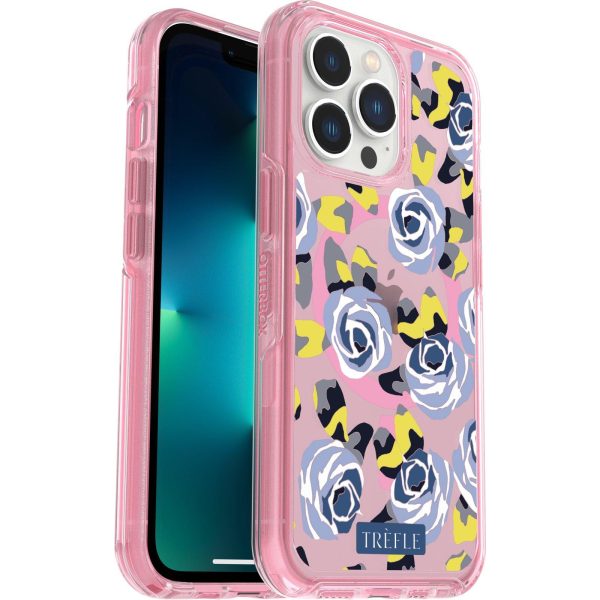 iPhone 13 Pro Symmetry Series Clear for MagSafe Trèfle Collection Case Cruller Print (Pink) | OtterBox Apple iPhone