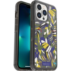 iPhone 13 Pro Symmetry Series Clear for MagSafe Trèfle Collection Case Paradise Print (Black) | OtterBox Apple iPhone