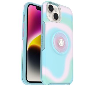 iPhone 14 Otter + Pop Symmetry Series Case Glowing Aura (Pink) | OtterBox Apple iPhone