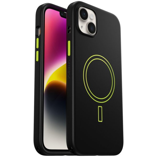 iPhone 14 Plus Aneu Series Case for MagSafe Electric Vibes (Black / Lime Green) | OtterBox Apple iPhone