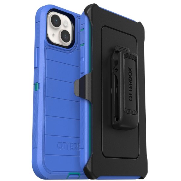 iPhone 14 Plus Defender Series Pro Case Rain Check (Blue) | OtterBox Apple iPhone