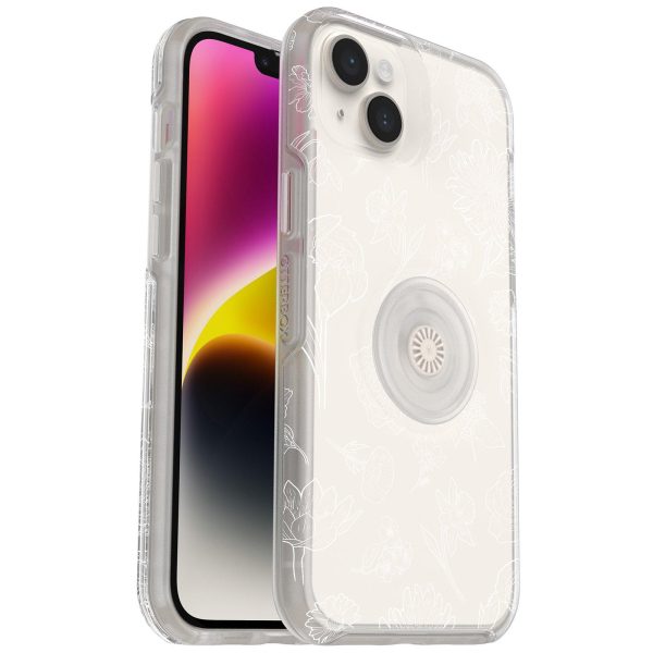 iPhone 14 Plus Otter + Pop Symmetry Series Clear Case Flower Of The Month (Clear) | OtterBox Apple iPhone