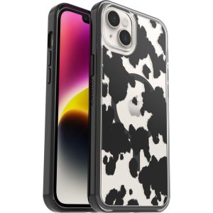 iPhone 14 Plus Symmetry Series Clear for MagSafe Case Cow Print | OtterBox Apple iPhone