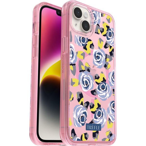 iPhone 14 Plus Symmetry Series Clear for MagSafe Trèfle Collection Cruller Print (Pink) | OtterBox Apple iPhone