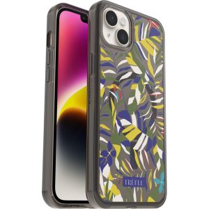 iPhone 14 Plus Symmetry Series Clear for MagSafe Trèfle Collection Paradise Print (Black) | OtterBox Apple iPhone