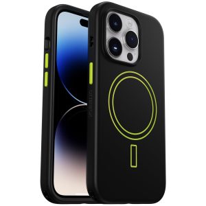 iPhone 14 Pro Aneu Series Case for MagSafe Electric Vibes (Black / Lime Green) | OtterBox Apple iPhone