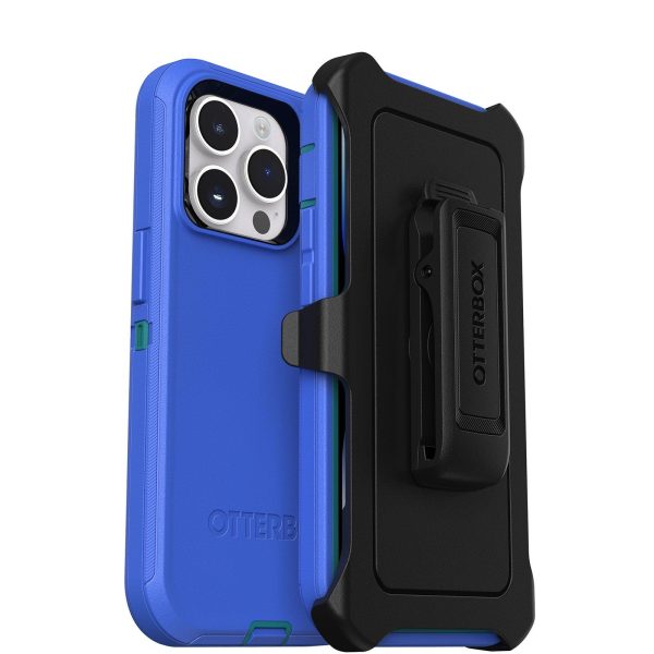 iPhone 14 Pro Defender Series Case Rain Check (Blue) | OtterBox Apple iPhone