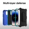 iPhone 14 Pro Defender Series Pro Case Rain Check (Blue) | OtterBox Apple iPhone