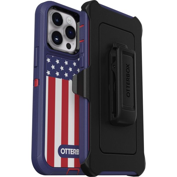 iPhone 14 Pro Max Defender Series Case American Flag | OtterBox Apple iPhone