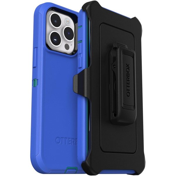 iPhone 14 Pro Max Defender Series Case Rain Check (Blue) | OtterBox Apple iPhone