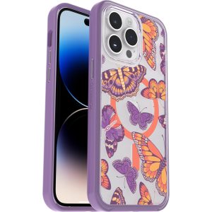 iPhone 14 Pro Max Symmetry Series Clear Case for MagSafe Fluttering Flora Butterfly Flutter (Limited Edition) | OtterBox Apple iPhone