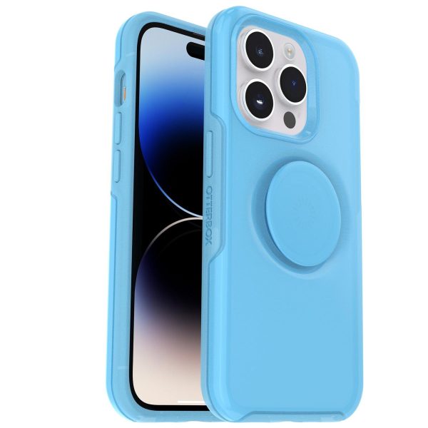 iPhone 14 Pro Otter + Pop Symmetry Series Case You Cyan This? (Blue) | OtterBox Apple iPhone