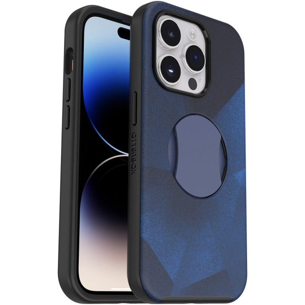 iPhone 14 Pro OtterGrip Symmetry Series Blue Storm (Blue) | OtterBox Apple iPhone