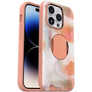 iPhone 14 Pro OtterGrip Symmetry Series Peaches (Orange) | OtterBox Apple iPhone