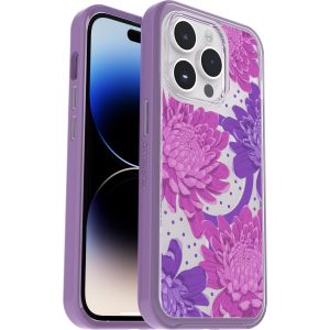 iPhone 14 Pro Symmetry Series Clear Case for MagSafe Fluttering Flora Papercut Flowers (Limited Edition) | OtterBox Apple iPhone