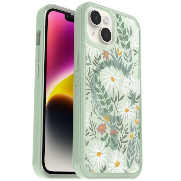 iPhone 14 Symmetry Series Clear for MagSafe Case Sage Advice (Green) | OtterBox Apple iPhone