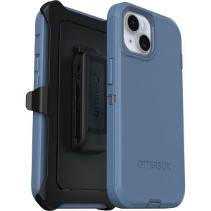 iPhone 15, iPhone 14 and iPhone 13 Defender Series Case Baby Blue Jeans (Blue) | OtterBox Apple iPhone