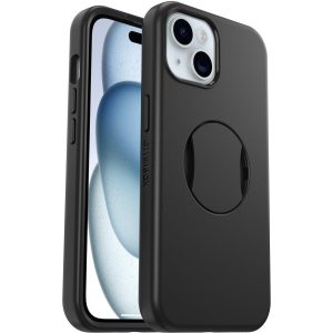 iPhone 15, iPhone 14 and iPhone 13 OtterGrip Symmetry Series for MagSafe Case Black | OtterBox Apple iPhone