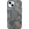 iPhone 15, iPhone 14 and iPhone 13 OtterGrip Symmetry Series for MagSafe Case Iron Camo (Grey) | OtterBox Apple iPhone