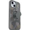 iPhone 15, iPhone 14 and iPhone 13 OtterGrip Symmetry Series for MagSafe Case Iron Camo (Grey) | OtterBox Apple iPhone