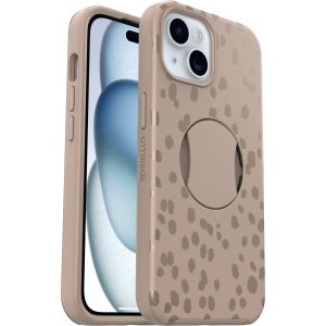 iPhone 15, iPhone 14 and iPhone 13 OtterGrip Symmetry Series for MagSafe Case On The Spot (Brown) | OtterBox Apple iPhone