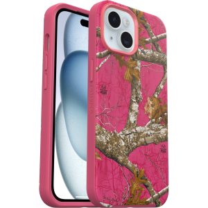 iPhone 15, iPhone 14 and iPhone 13 Symmetry Series Case for MagSafe Realtree Flamingo Pink (Camo Graphic) | OtterBox Apple iPhone