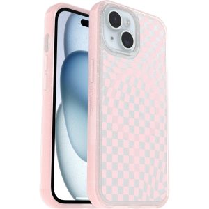 iPhone 15, iPhone 14 and iPhone 13 Symmetry Series Clear Case for MagSafe Checkmate (Pink) | OtterBox Apple iPhone