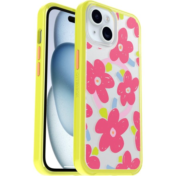 iPhone 15, iPhone 14, and iPhone 13 Symmetry Series Clear Case for MagSafe Fluttering Flora Whimsy Bloom (Limited Edition) | OtterBox Apple iPhone