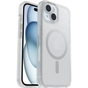 iPhone 15, iPhone 14 and iPhone 13 Symmetry Series Clear Case for MagSafe Stardust (Clear Glitter) | OtterBox Apple iPhone