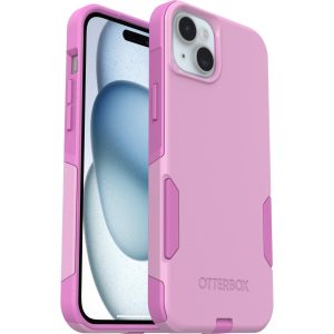 iPhone 15 Plus and iPhone 14 Plus Commuter Series Case Run Wildflower (Pink) | OtterBox Apple iPhone