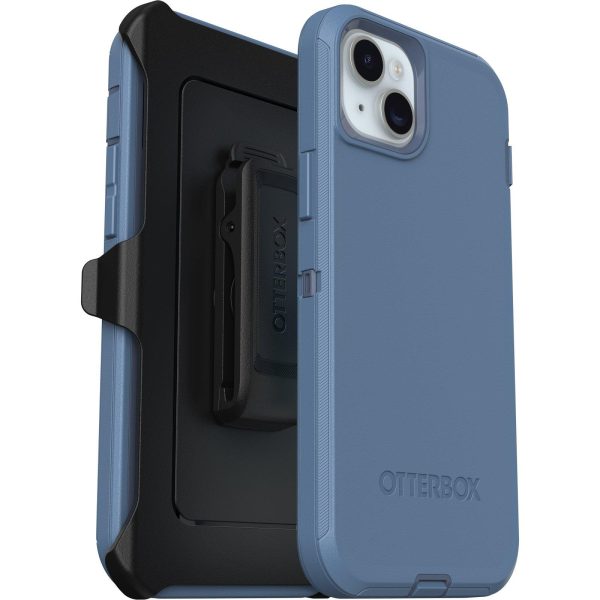 iPhone 15 Plus and iPhone 14 Plus Defender Series Case Baby Blue Jeans (Blue) | OtterBox Apple iPhone