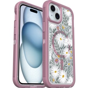 iPhone 15 Plus and iPhone 14 Plus Defender Series XT Clear Case for MagSafe Orchid Advice (Clear / Purple) | OtterBox Apple iPhone