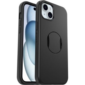 iPhone 15 Plus and iPhone 14 Plus OtterGrip Symmetry Series for MagSafe Case Black | OtterBox Apple iPhone