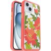 iPhone 15 Plus and iPhone 14 Plus Symmetry Series Clear Case for MagSafe Fluttering Flora Quilted Poppies (Limited Edition) | OtterBox Apple iPhone