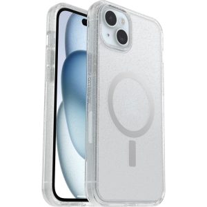 iPhone 15 Plus and iPhone 14 Plus Symmetry Series Clear Case for MagSafe Stardust (Clear Glitter) | OtterBox Apple iPhone