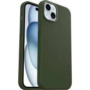 iPhone 15 Plus Symmetry Series Cactus Leather Case Cactus Grove (Green) | OtterBox Apple iPhone