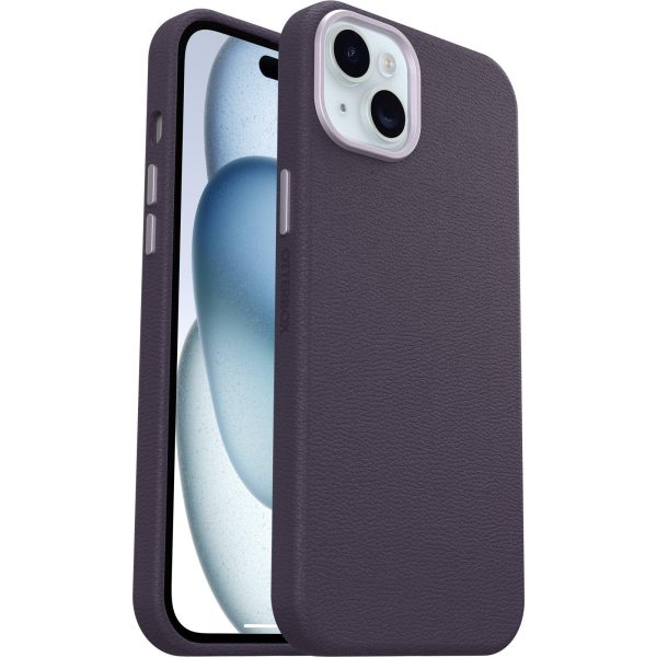 iPhone 15 Plus Symmetry Series Cactus Leather Case Plum Luxe (Purple) | OtterBox Apple iPhone