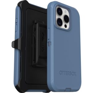 iPhone 15 Pro Defender Series Case Baby Blue Jeans (Blue) | OtterBox Apple iPhone