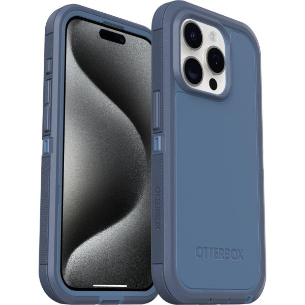 iPhone 15 Pro Defender Series XT Case for MagSafe Baby Blue Jeans (Blue) | OtterBox Apple iPhone