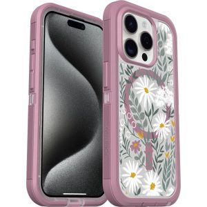 iPhone 15 Pro Defender Series XT Clear Case for MagSafe Orchid Advice (Clear / Purple) | OtterBox Apple iPhone