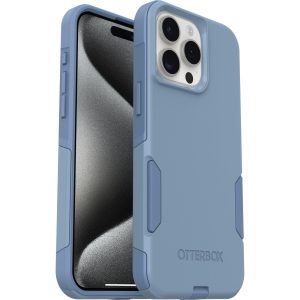 iPhone 15 Pro Max Commuter Series Case For MagSafe Crisp Denim (Blue) | OtterBox Apple iPhone