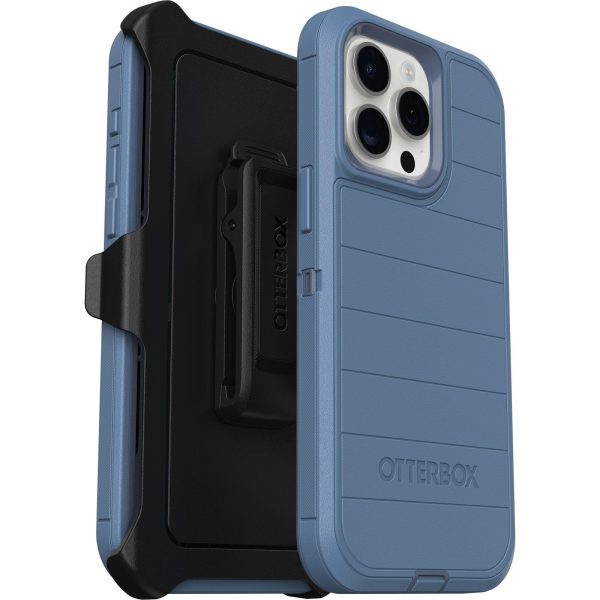 iPhone 15 Pro Max Defender Series Pro Case Baby Blue Jeans (Blue) | OtterBox Apple iPhone