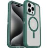 iPhone 15 Pro Max Defender Series XT Clear Case for MagSafe Velvet Evergreen (Clear / Green) | OtterBox Apple iPhone